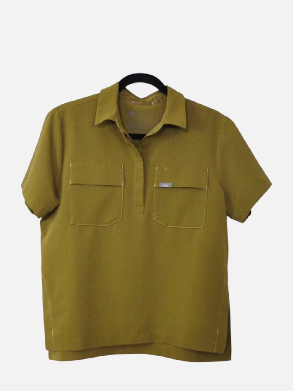 Figs Martini Olive Saiya Classic Cargo Top - Picture 2 of 5